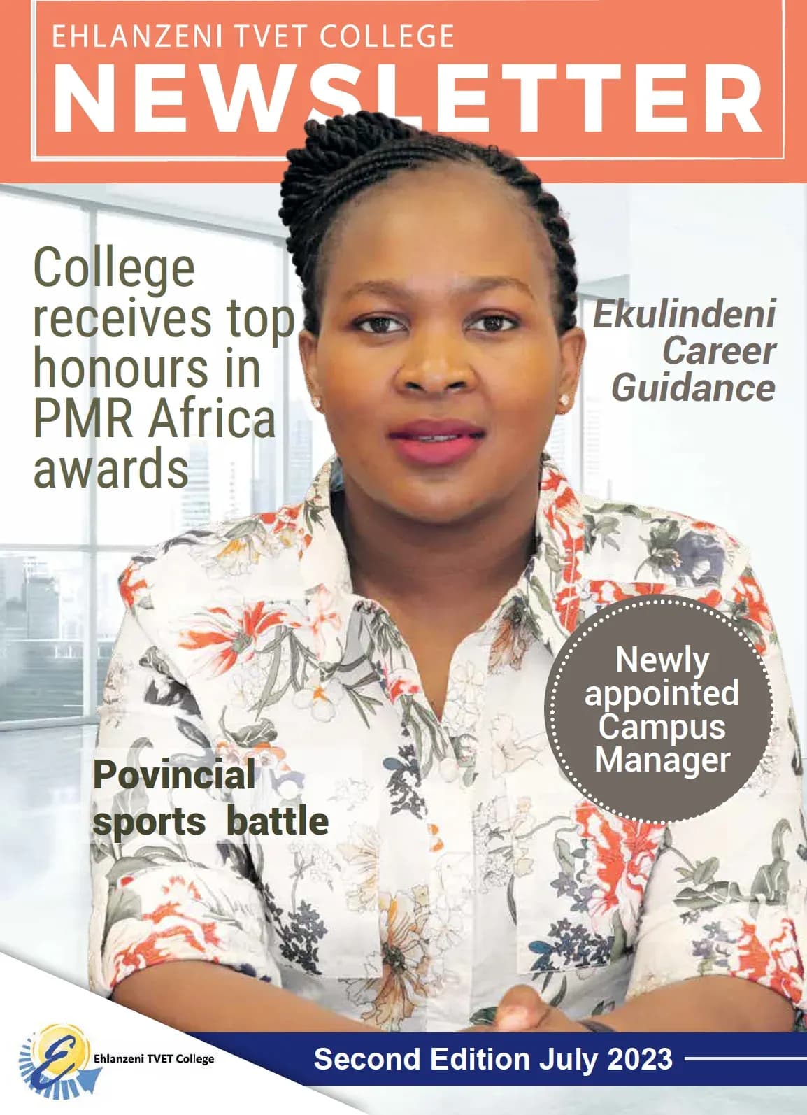 Ehlanzeni TVET College Newsletter: July 2023 cover