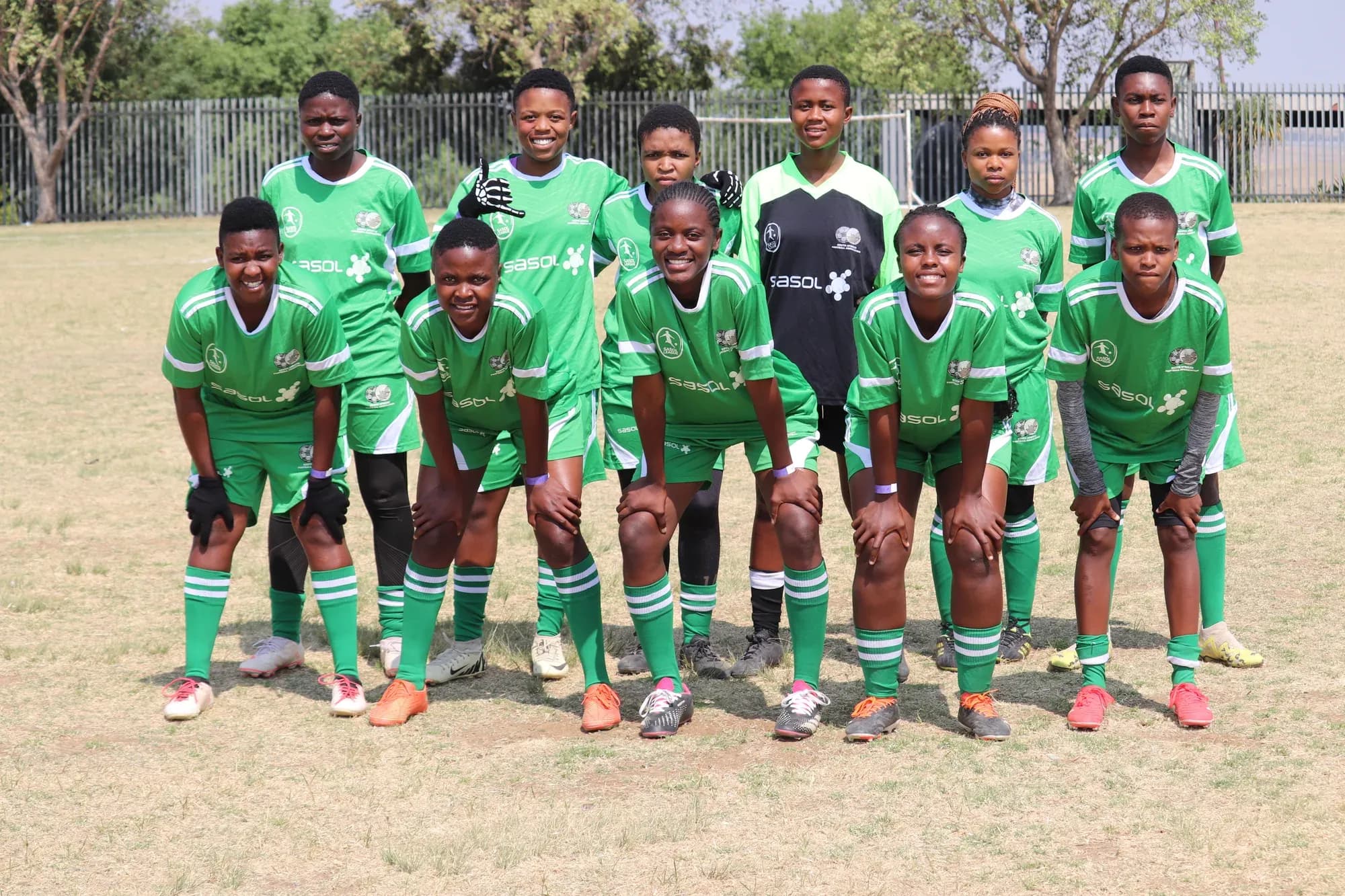 Ehlanzeni TVET College students playing soccer