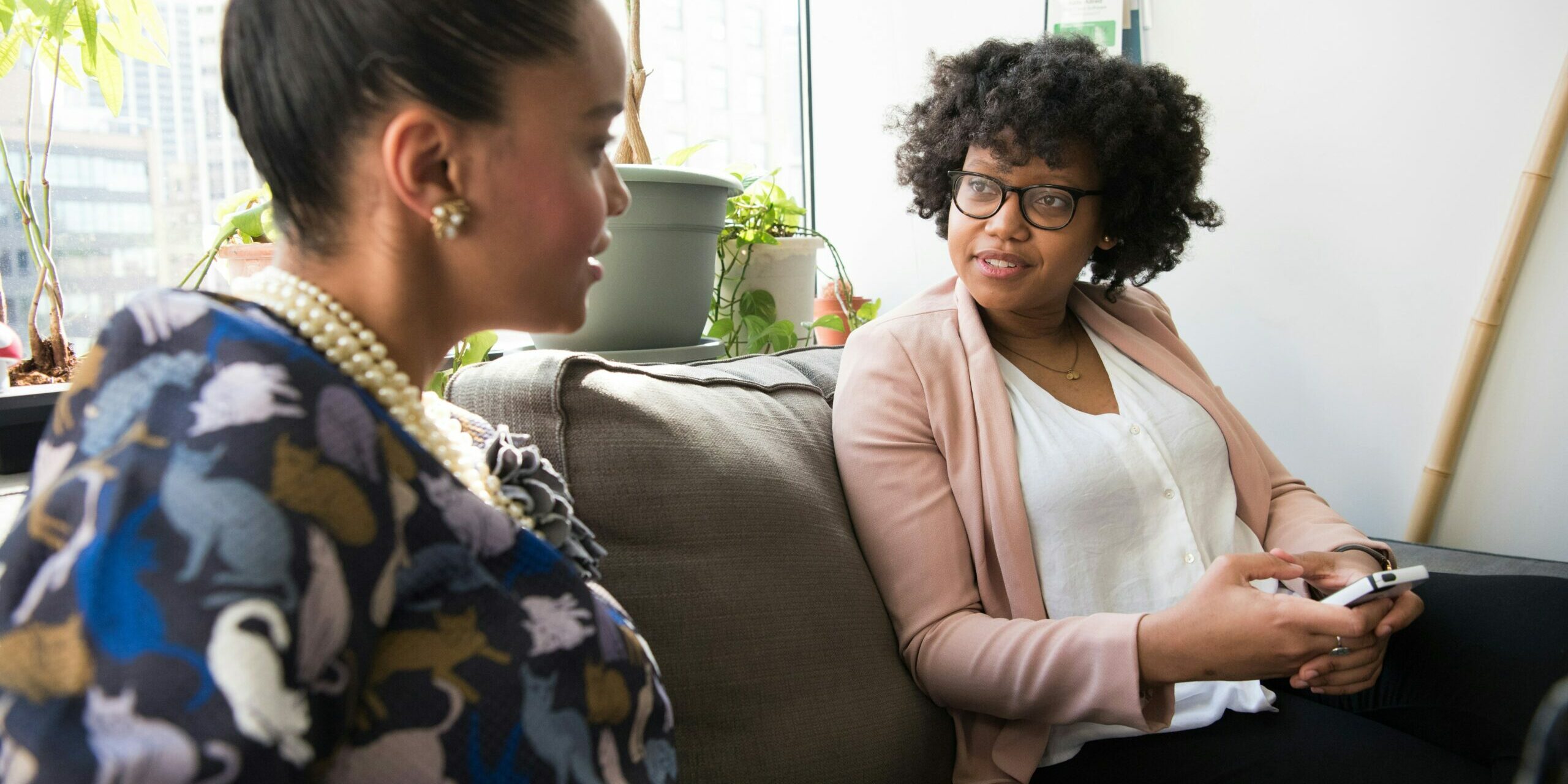 counselling Two people having a discussion