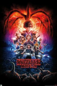 A movie poster namely Stranger Things